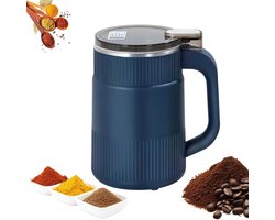 Multifunctionele Koffiemolen - Blauw - 17 x 11 cm - Elektrische Molen voor Koffiebonen, Specerijen en Noten