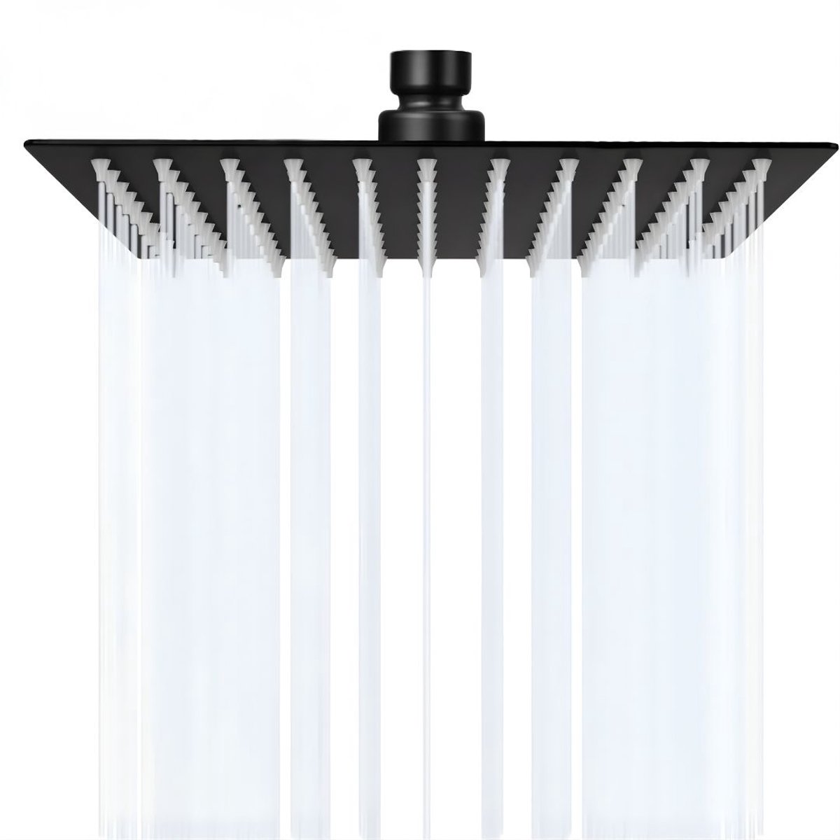 KIRA® Douche - Universele Douche met Filter - Luxe Zuiverende Douchekop - Zwart - 25cm x 25cm x 2cm