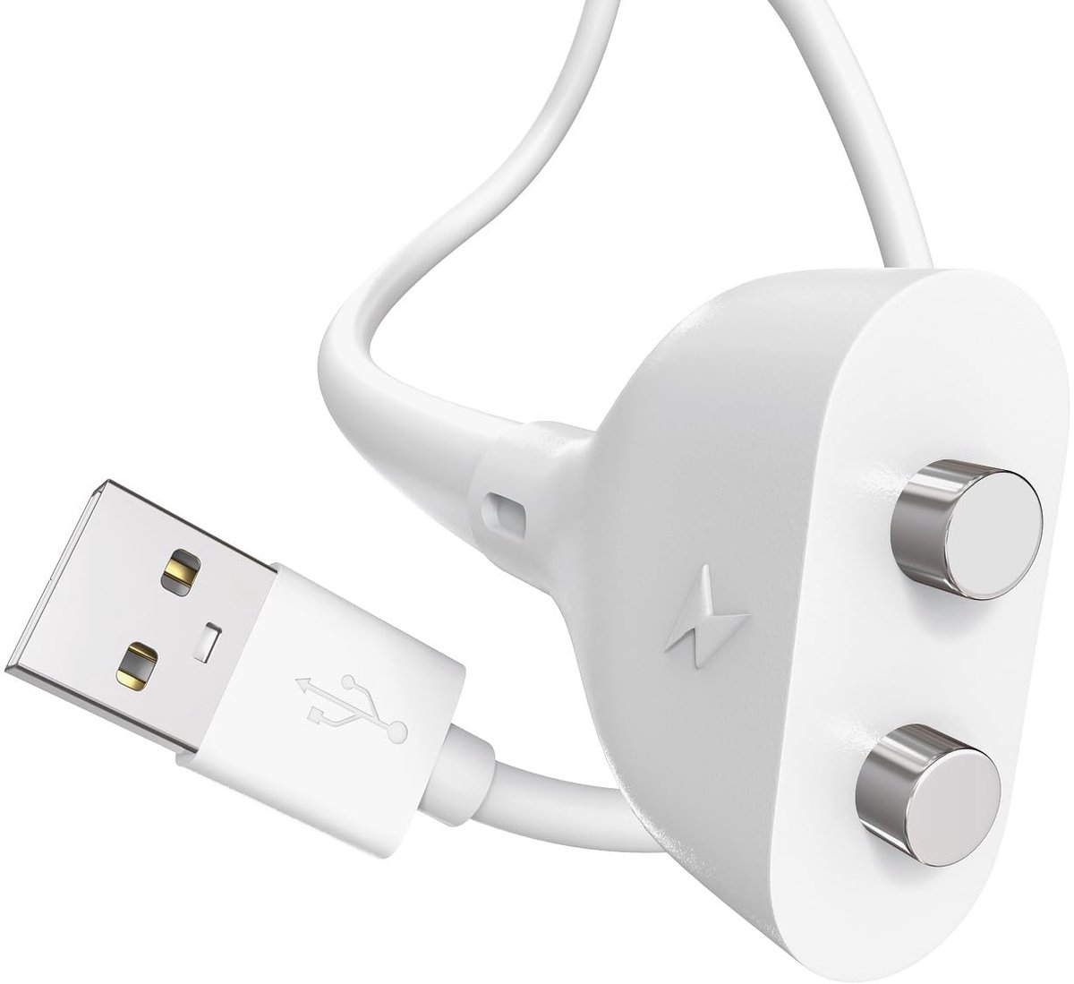 Magnetische USB DC oplaadkabel, 5 mm, vervangende oplaadkabel, 2-pins magnetische oplader voor oplaadbaar speelgoed - ShopVlot