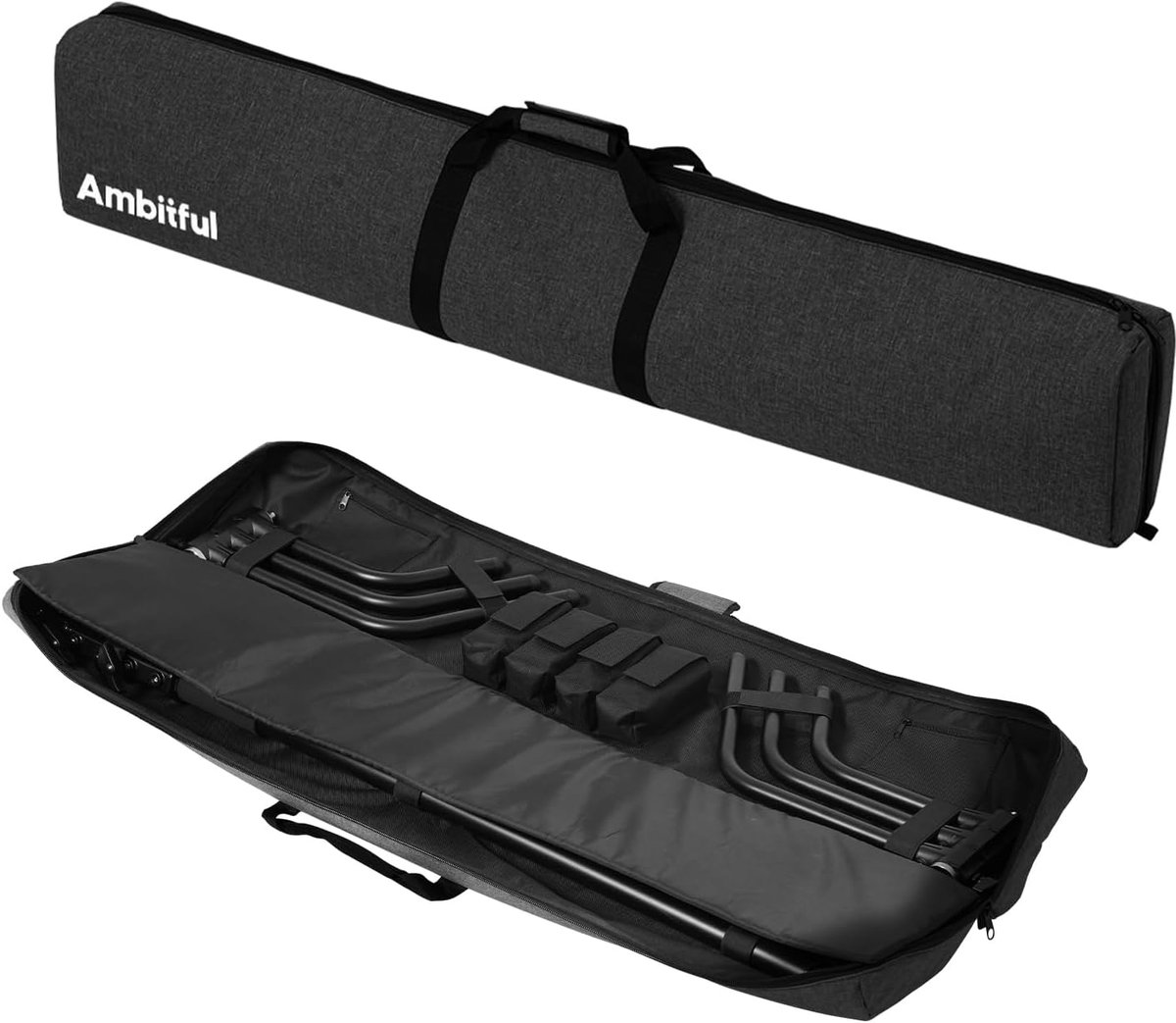 AMBITIONAL PB20 C-Stand Carrying Bag 132 x 19 x 13 cm / 51.9" x 7.4" Tote Bag for Photography, Light Stand, Grey - ShopVlot