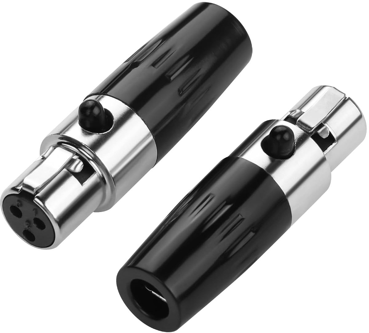 3 Pin Mini XLR Jacks, Professional DIY Cable Replacement Jacks for Microphones, Cameras, Mixers and Amplifiers (Pack - ShopVlot