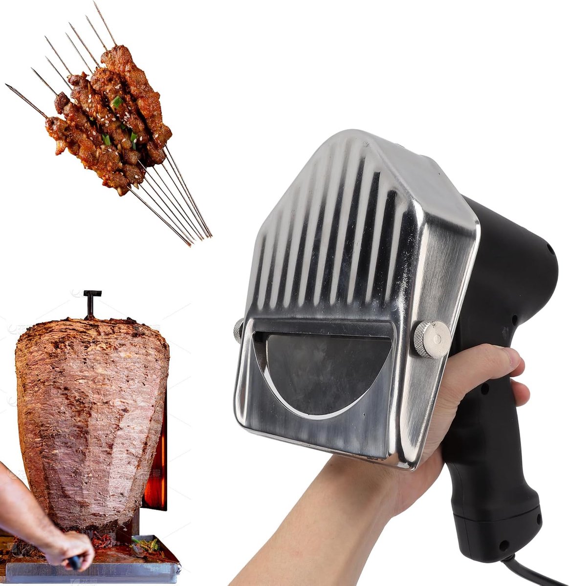 Electric Kebab Jerky Kabob Knives Meat Cutter Kebab Knife Gyro Cutter Turkish Knife for Cutting Shawarma Doner Machine - ShopVlot