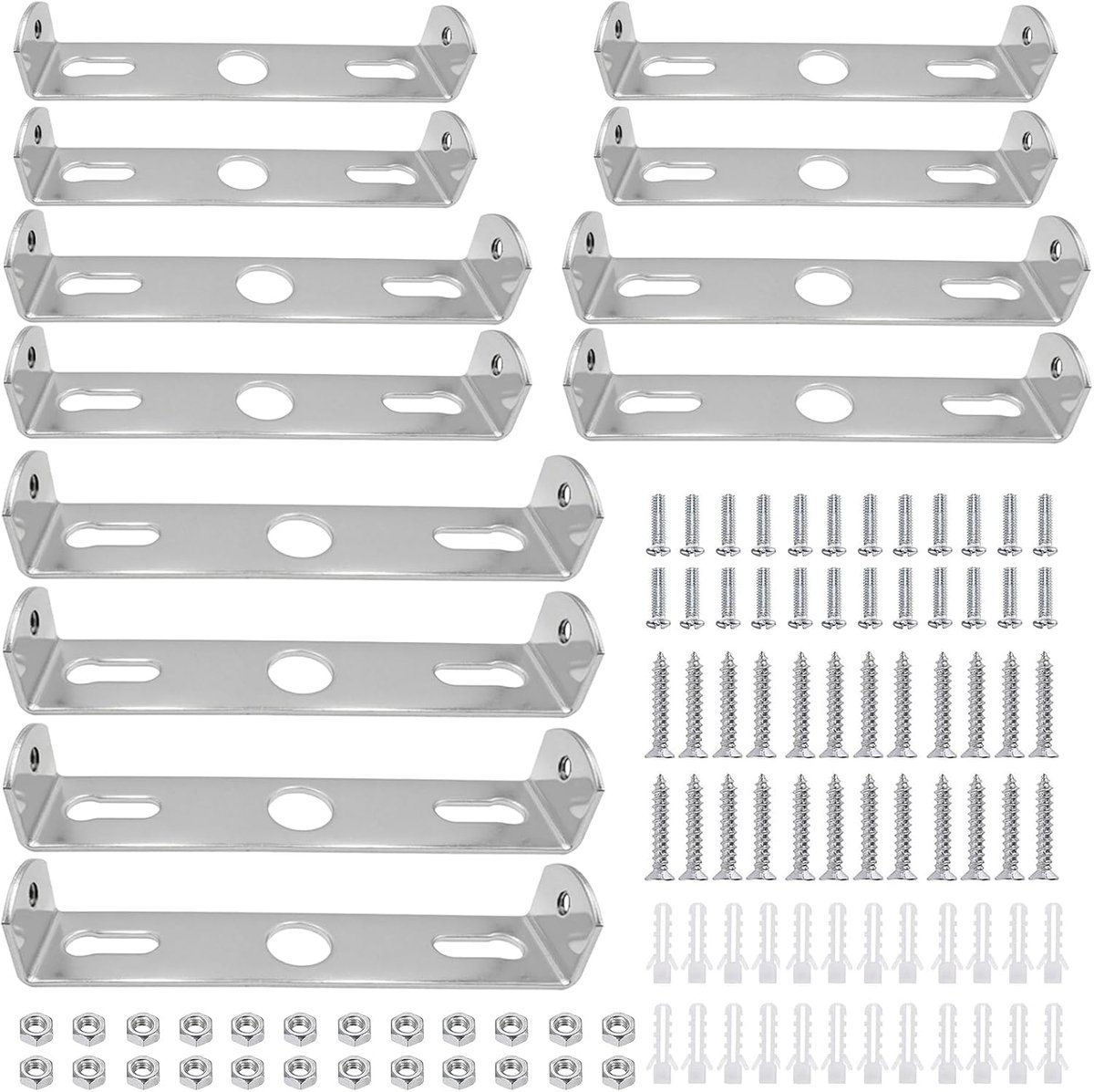 Pack of 12 Lamp Holder Ceiling 3.543/3.937/105 mm, Ceiling Mount, Ceiling Mount, Mounting Bracket with Screws - ShopVlot
