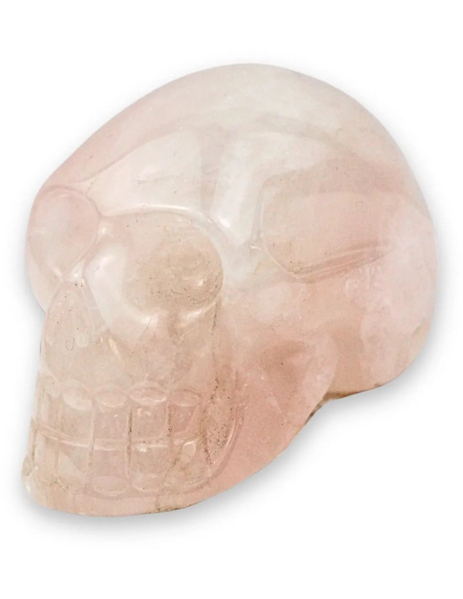 Schedel 65 mm Roze kwarts