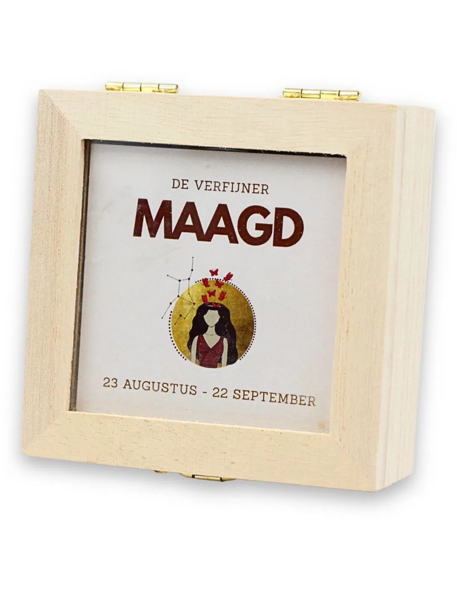 Sterrenbeeld trommelsteen setje - MAAGD