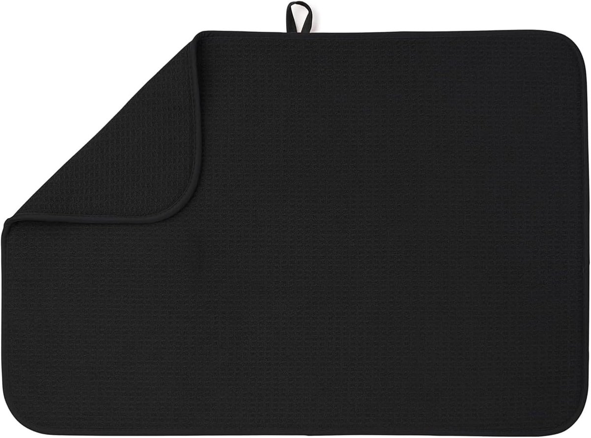Microfibre Drainer Mat for Kitchen, Highly Absorbent Kitchen Mat for Tableware, Utensils, Pots and Pans, Extra Large - ShopVlot
