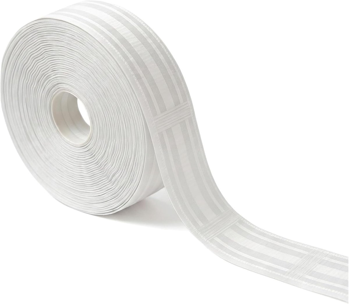 10 m witte gordijnband, 8,5 cm breed, polyester gordijnband voor gordijnen, douchegordijnen, zware gordijnen - ShopVlot