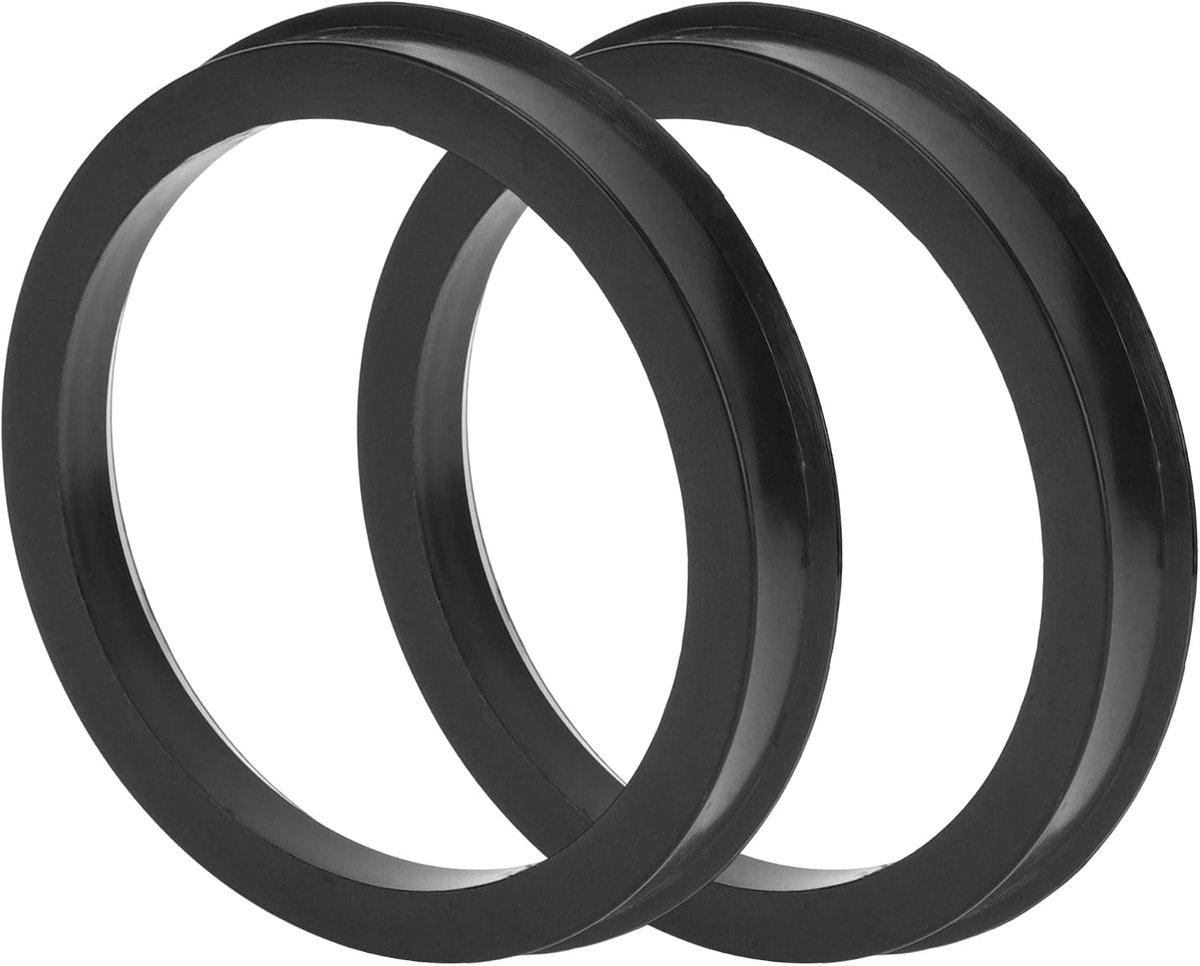 Auto Wiel Hub Centric Ringen Duurzame Wielen Middenas Schokabsorberende Hubrings Zwart 2 Stks OD 78.1mm tot ID 66.1mm - ShopVlot