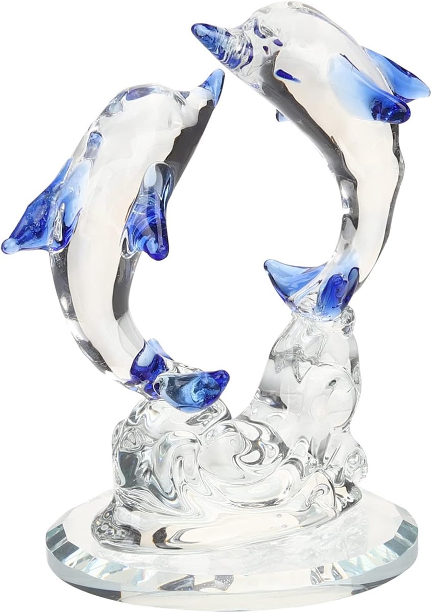 Dolfijn Decor Kleine Dolfijnfiguur Voor Indoor Desktop Decor Woonaccessoires Voor Woonkamer TV Tafel Bar Studeerkamer - ShopVlot