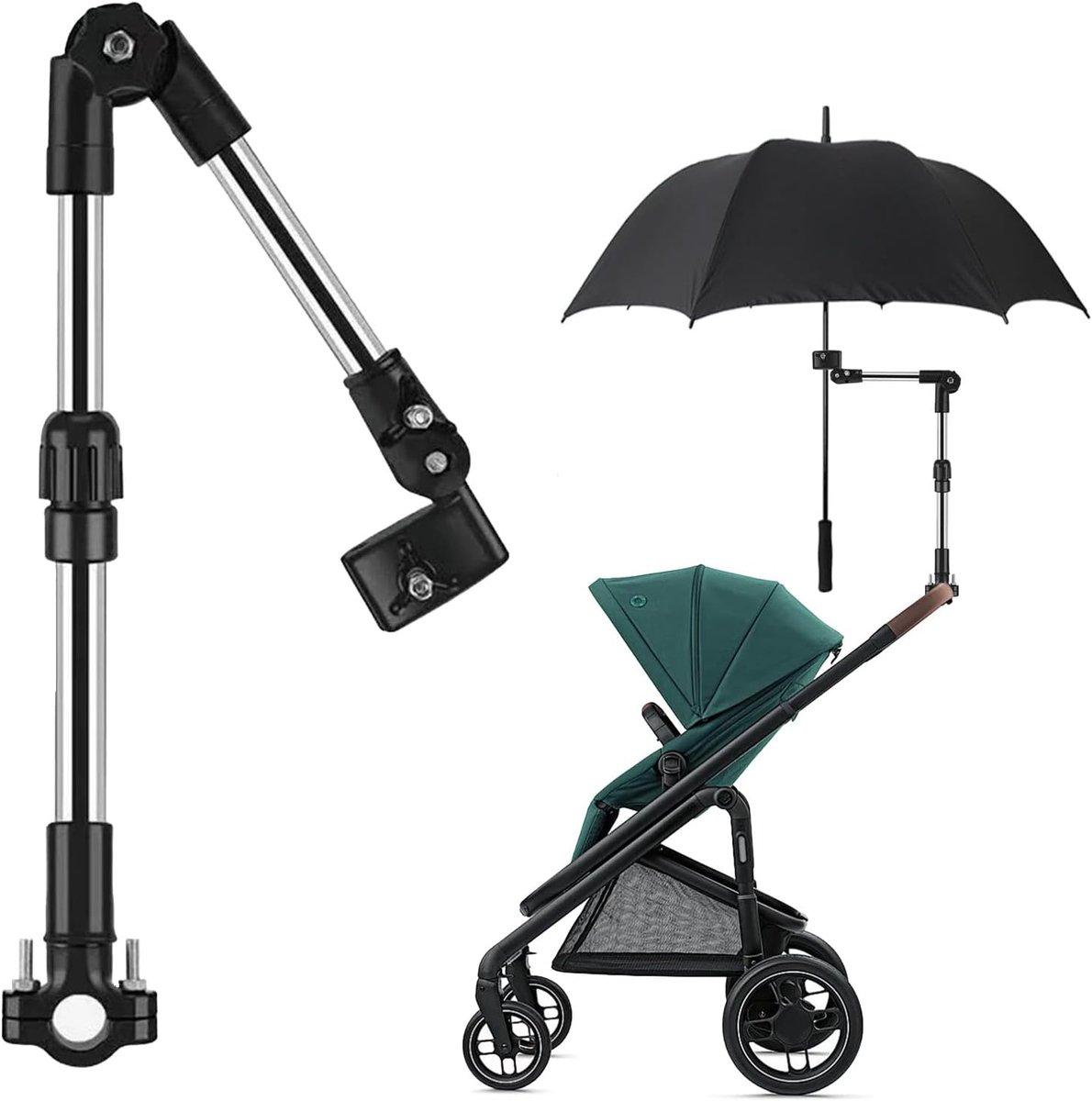 Universal 360° Adjustable Parasol Holder for Walker, Wheelchair, Walker, Pushchair, Holder, Parasol Holder, Umbrella - ShopVlot