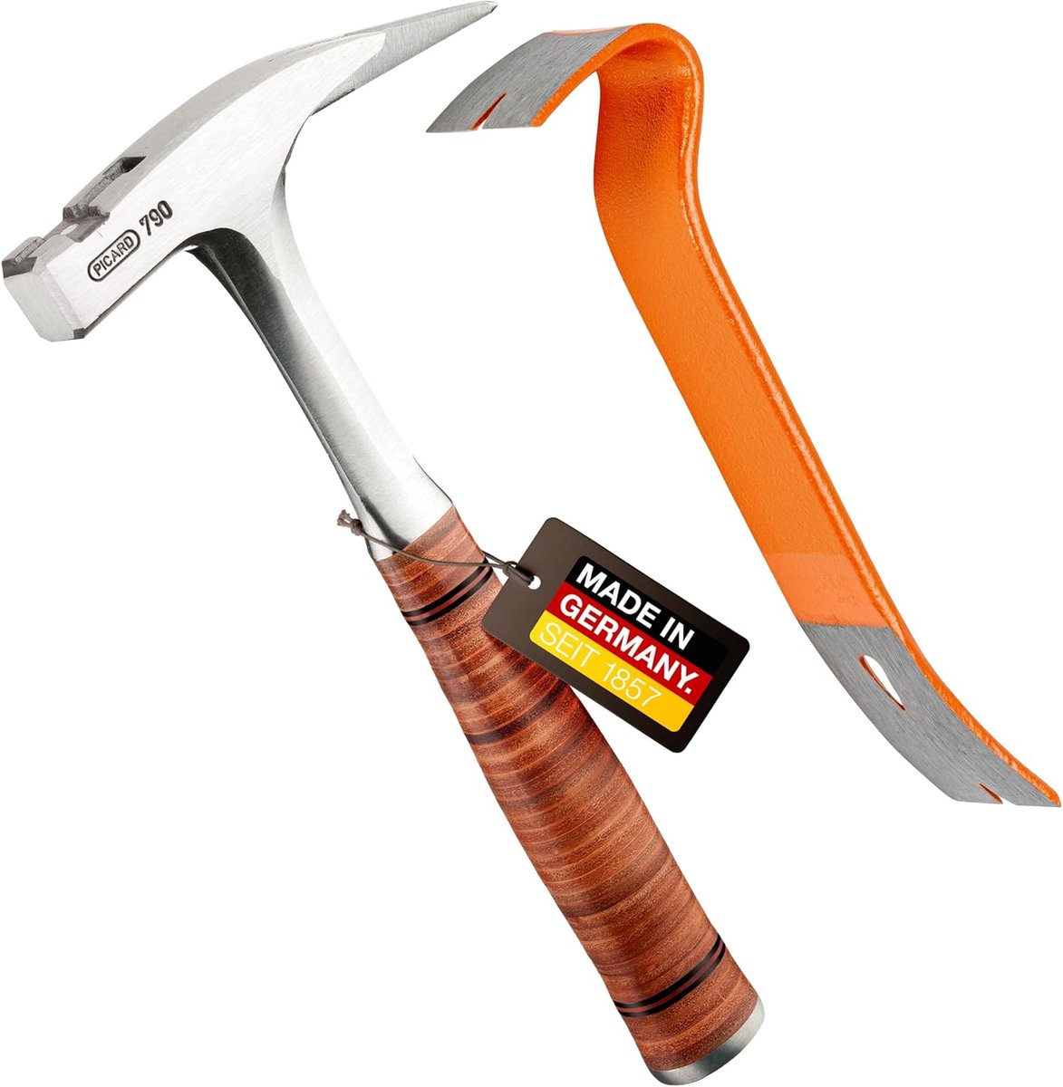 PICARD Latthammer #790 + Mini BlackGiant® + Sticker, 950 g Total Weight, Smooth Track, Magnetic Nail Holder, Corrosion - ShopVlot