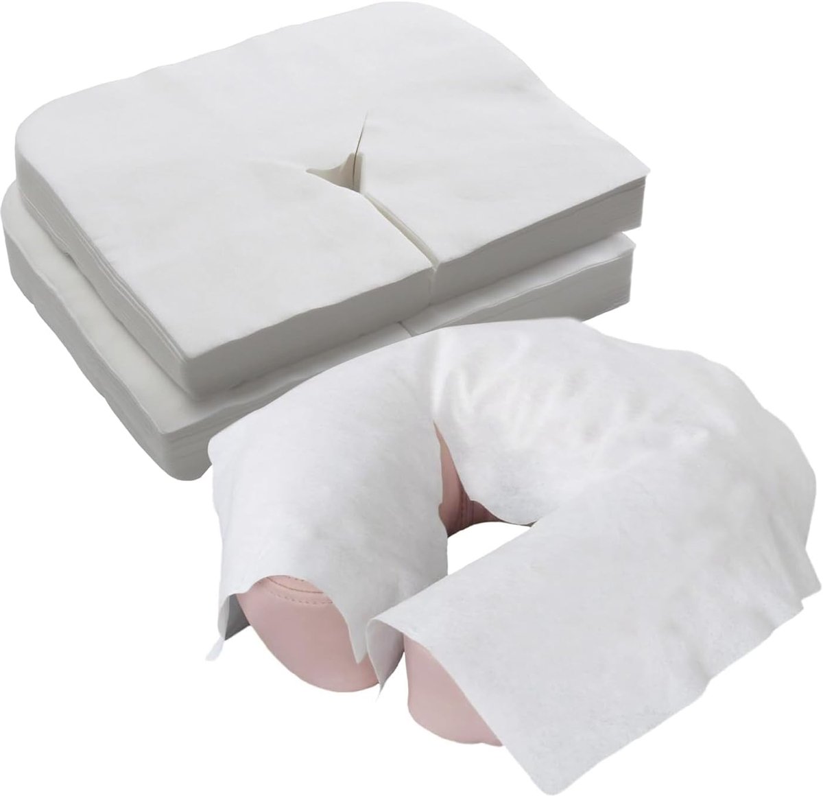 Wegwerp-hoofdsteunen, 100 stuks voor de hoofdsteun van de massagetafel, 41 cm x 31 cm, geschikt voor alle - ShopVlot