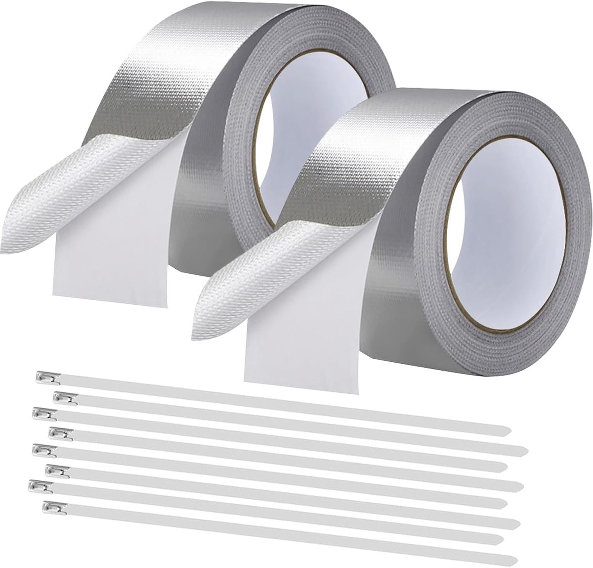 Heat Protection Tape for Exhaust, Self-Adhesive, 40 m x 5 cm, Cuttable, with 20 Cable Ties, Exhaust, Sealing Tape for - ShopVlot