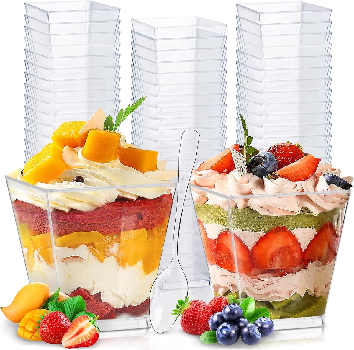 Frasheng Dessertglazen van kunststof - ShopVlot