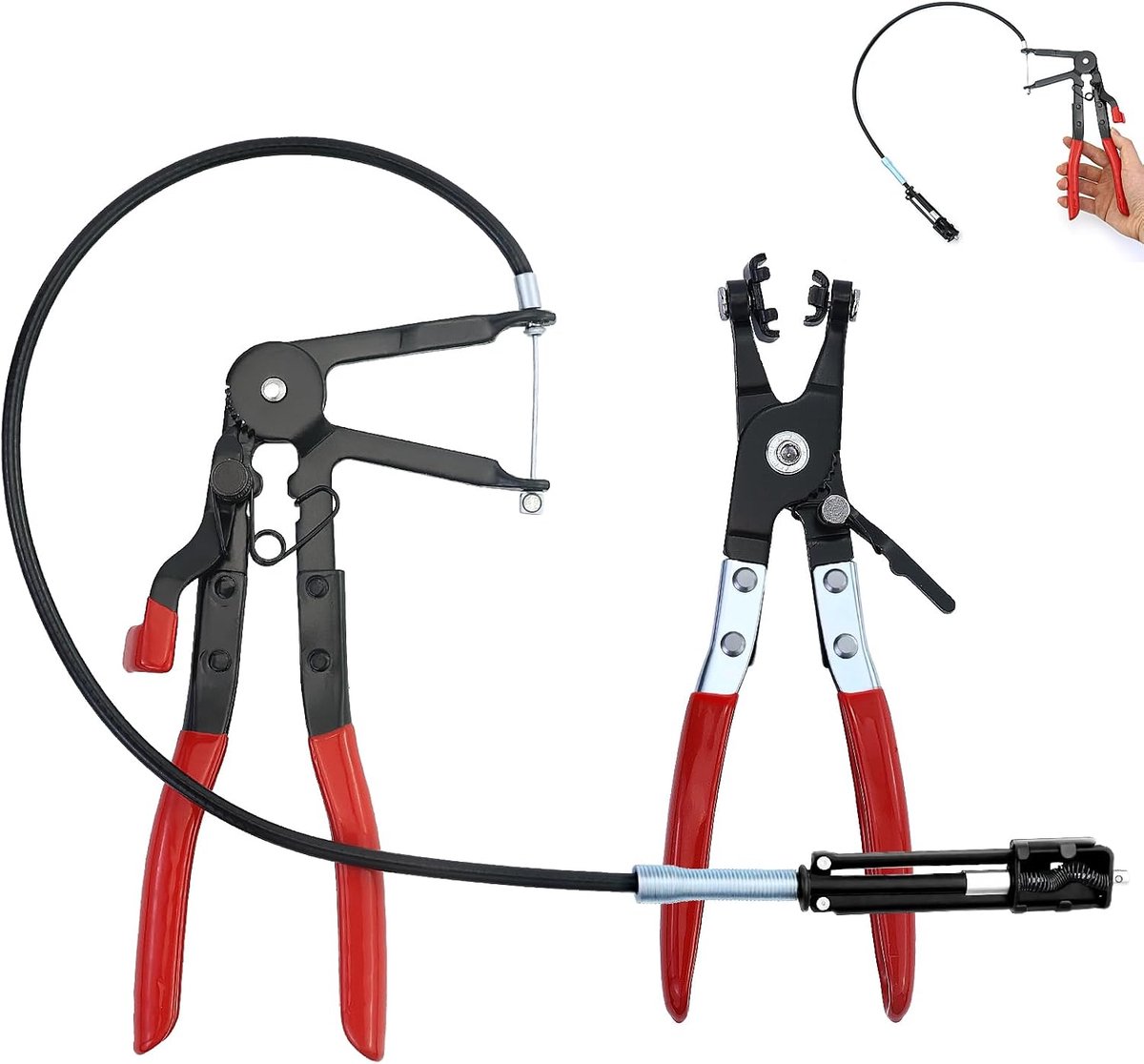 2 Pcs Clamp Clamps, Hose Clamps, Exhaust Clamp Plier, Self Tension Hose Pliers, Flexible Car Clamp for Car Repair - ShopVlot