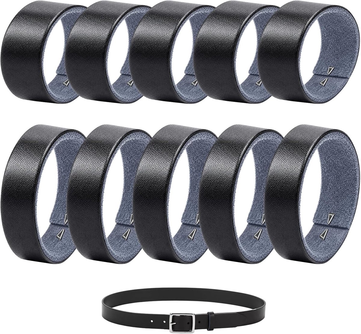 Riemlussen 2,8 en 3,5 cm - PU leren lussen - vervangende riemhouders - ideaal voor riemreparatie - ShopVlot