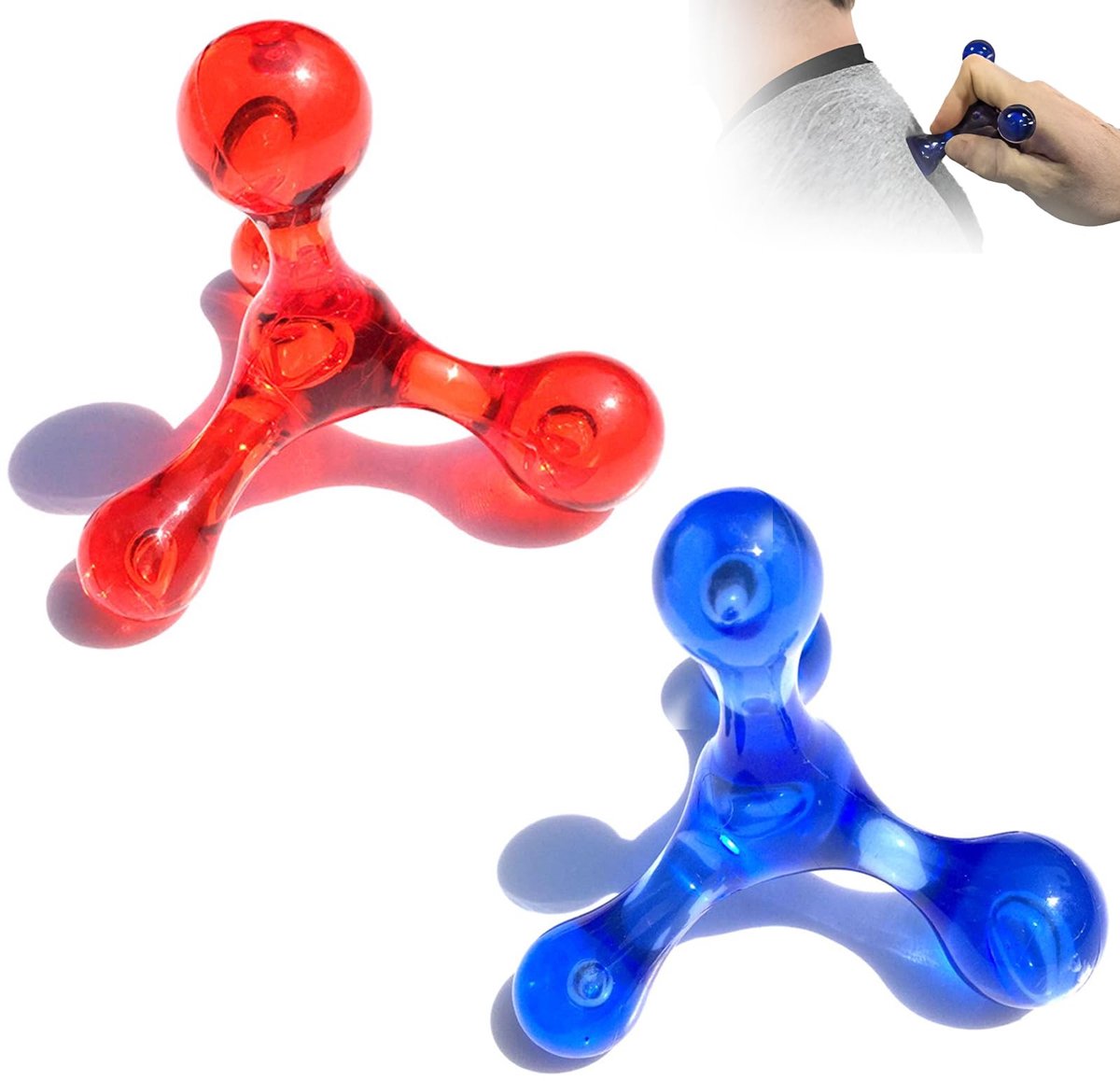 Solidchoice - 4-Punts Handmatige Trigger Point Massager voor Volledig Lichaam