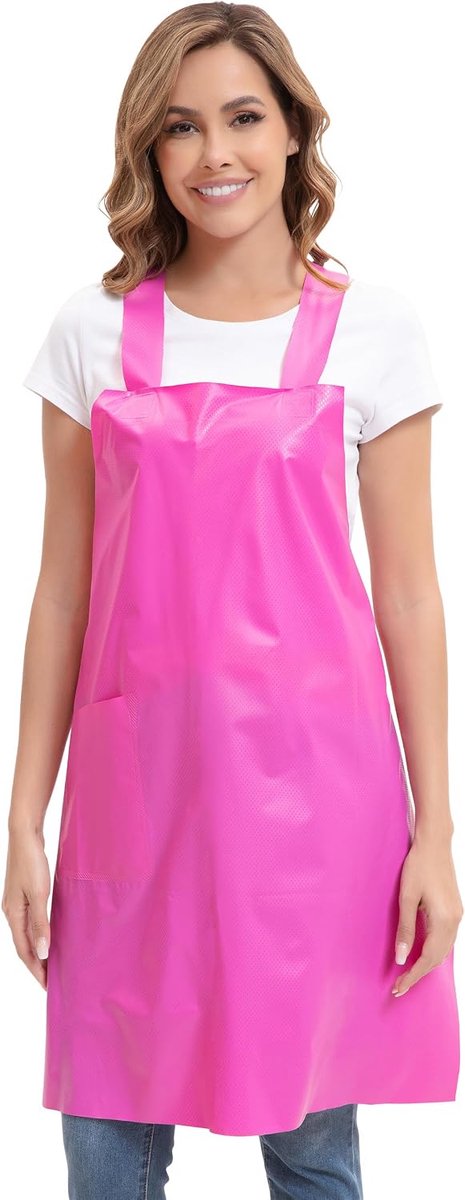 Waterdichte schort unisex - lichtgewicht TPU - met H-schouderband - ideaal voor koken en tuinieren - ShopVlot