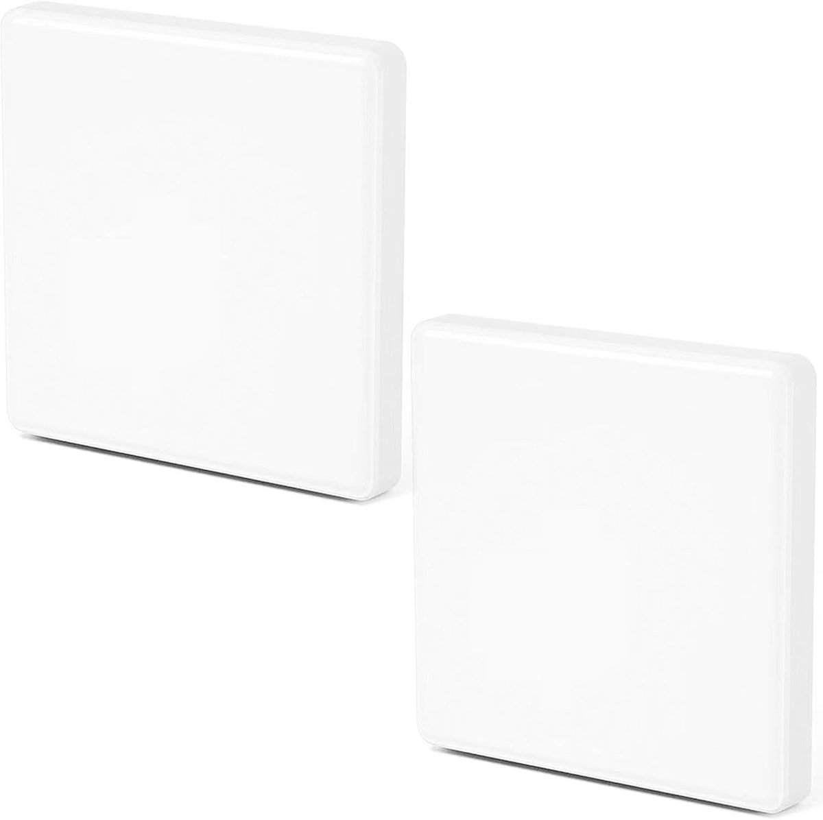 Blinde Bedekking Stopcontacten 8,6 x 8,6 cm - Witte Kunststof - Duurzaam en Stootvast - ShopVlot
