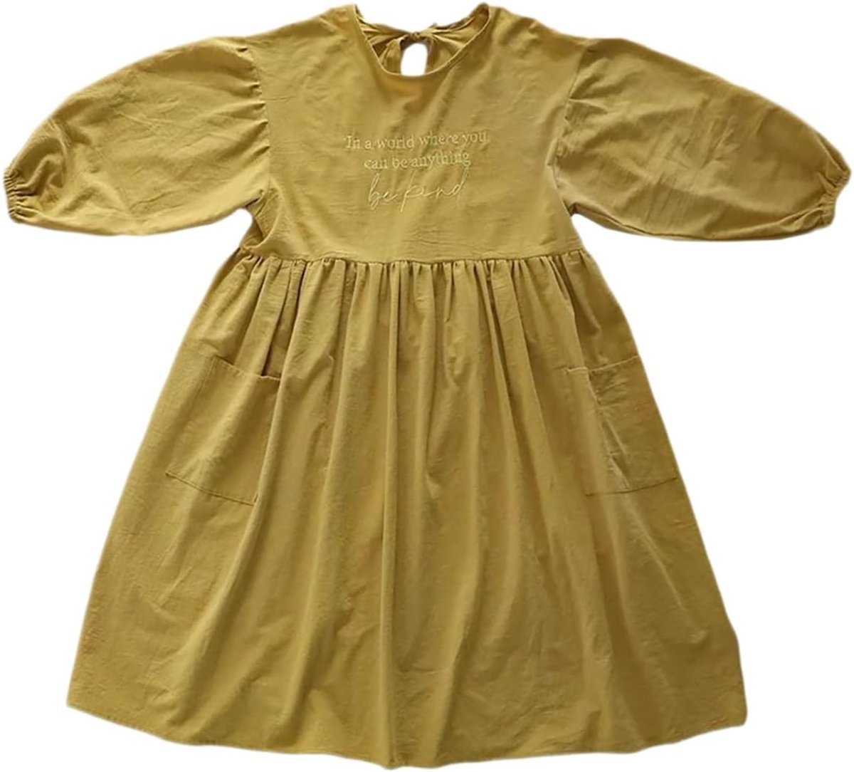 Schort dames plus size - katoen overall - lange mouwen - ideaal voor koken - ShopVlot