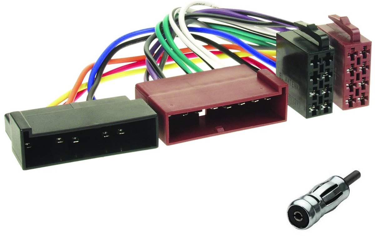 Auto stereo ISO + antenne adapter kabel - geschikt voor Ford, Jaguar, Mazda - eenvoudig te installeren - ShopVlot