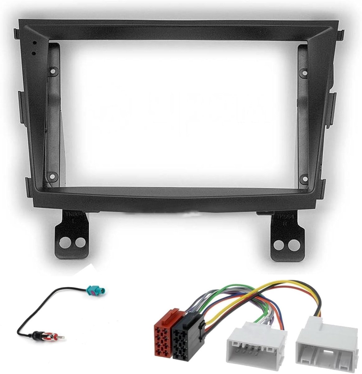 Radio panel kit 9 inch - zwart - voor SSANG YONG Tivoli 2015-2018 - eenvoudig te installeren - ShopVlot