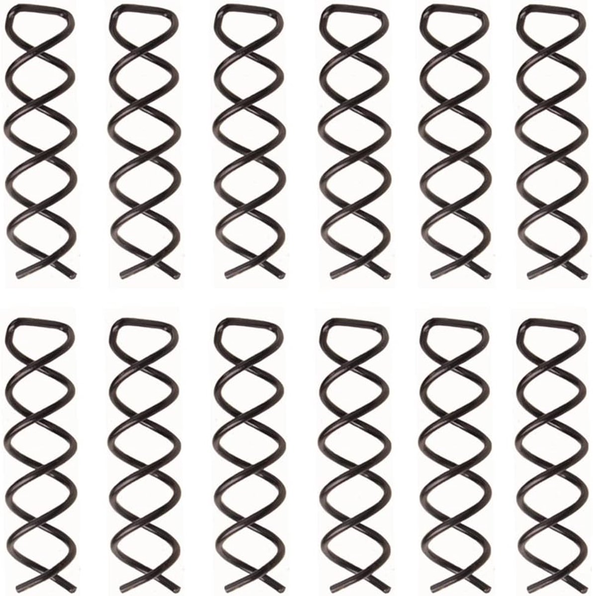 Spiraal Haarspeld 20 Pack - Zwart - Voor bun en haarkapsels - Makkelijk in gebruik - ShopVlot