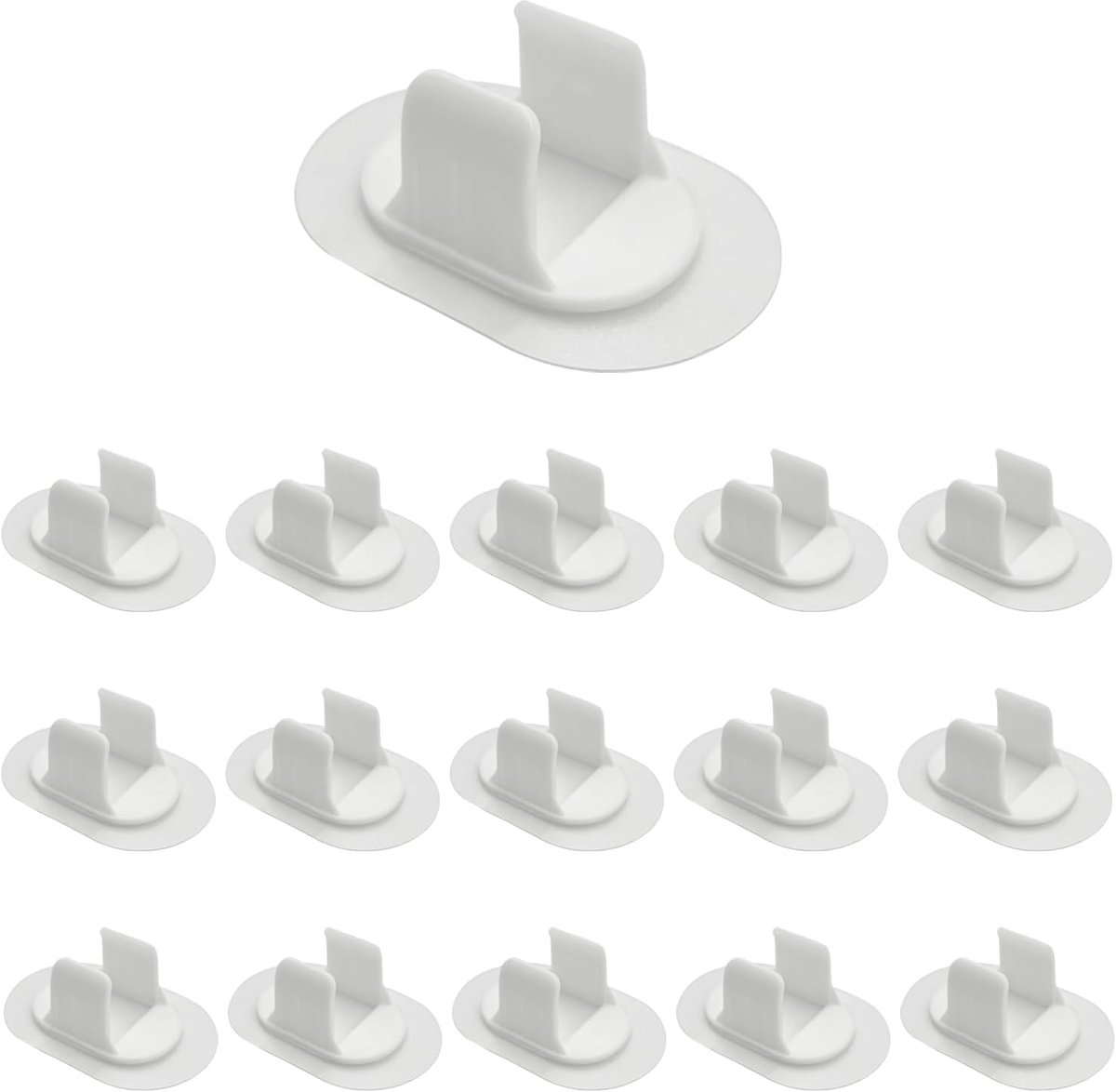 Zelfklevende buisklemmen 16 stuks - 7 cm lang - Snap design - Voor veilige bevestiging van buizen - ShopVlot
