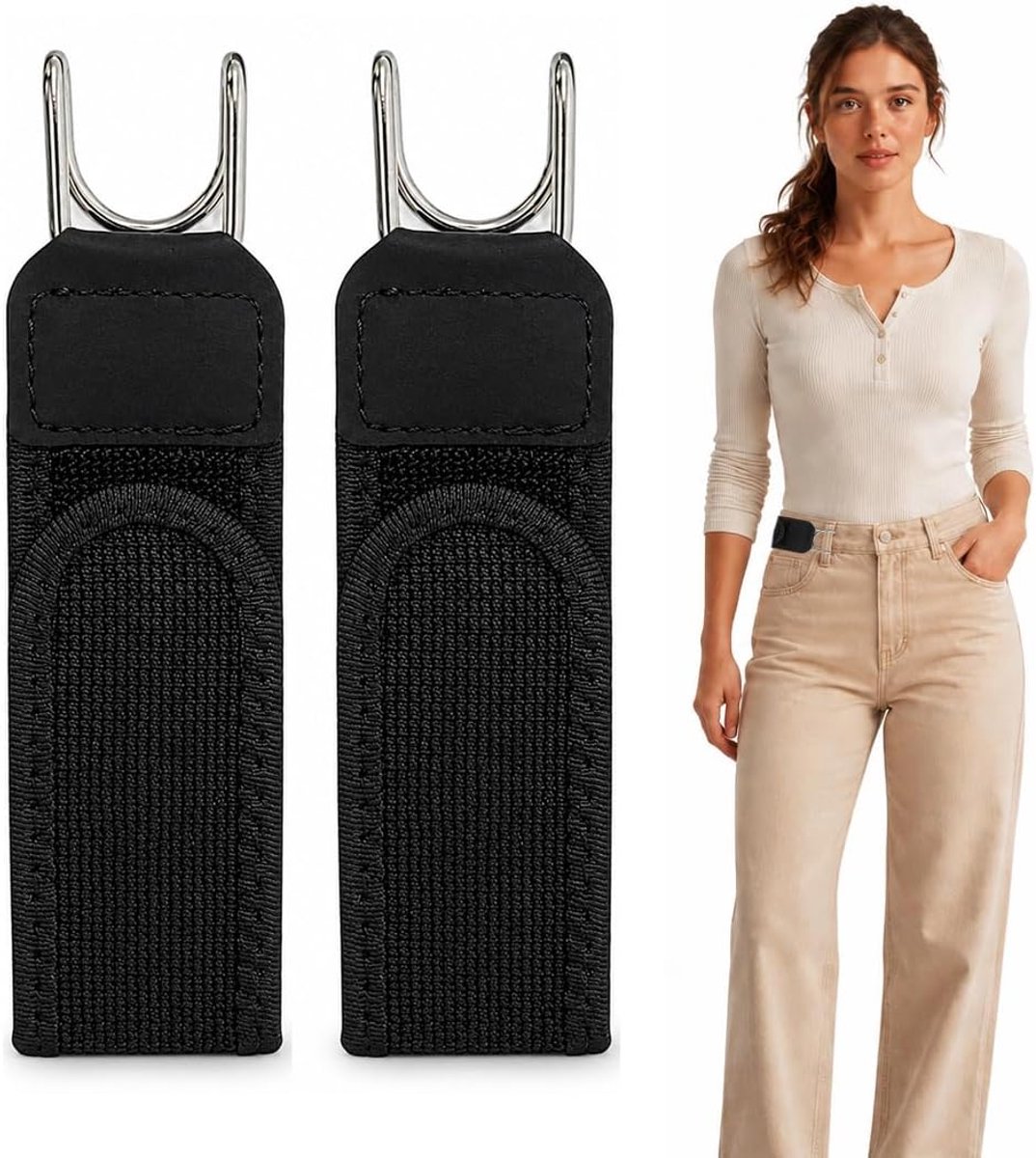 Elastische Herenriem Zonder Gaatjes - Draagbaar - Unisex - Ideaal voor Vrijetijds- en Wandelbroeken - ShopVlot