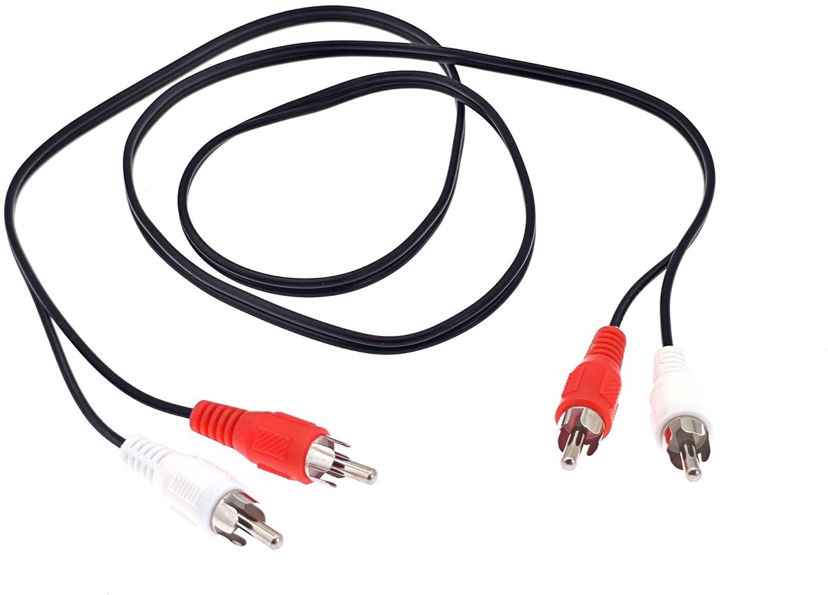 Solidchoice - 1M RCA Audio Kabel 2 Male Connectors voor TV en HiFi