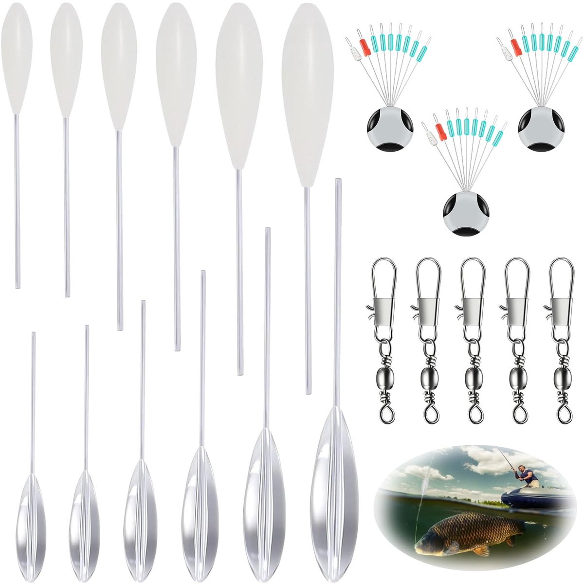 Solidchoice - Set van 20 Peche Trout Bombets voor Vissen