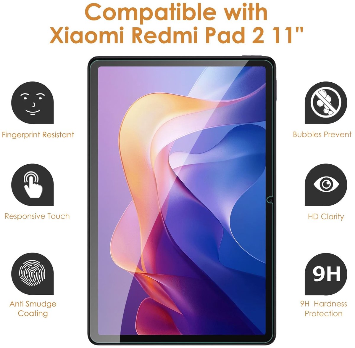 Solidchoice - 2 Stuks Screen Protectors voor Xiaomi Redmi Pad 2