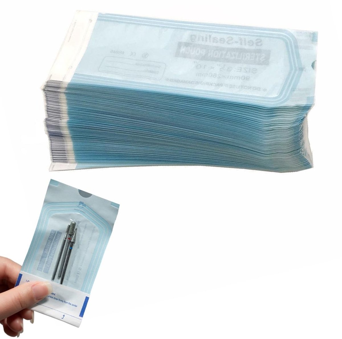 Solidchoice - Pack van 100 Zelfsluitende Wegwerpzakken voor Professionele Toepassingen