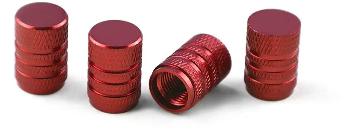 Solidchoice - Set van 4 Aluminium Ventieldoppen voor Auto's en Motorrijden