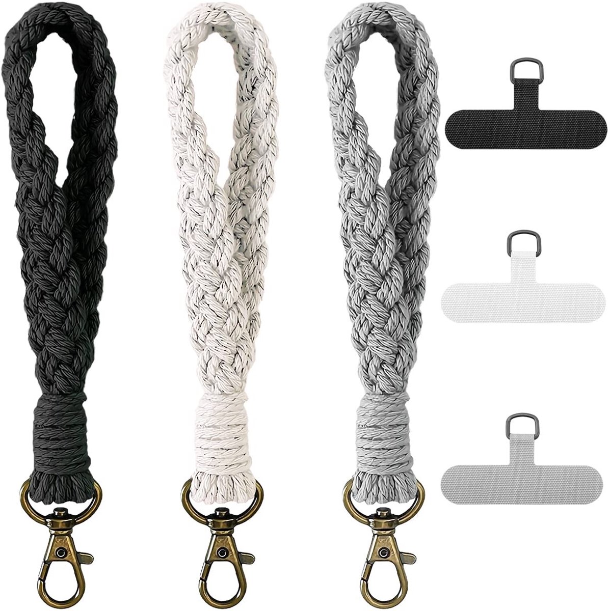 Solidchoice - Boho Macrame Telefoon Polsband met Tether Tabs
