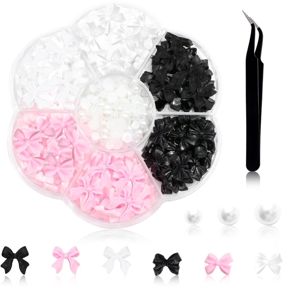Solidchoice - Set van 3 Kleurrijke 3D Vlinder Nail Art Decoraties