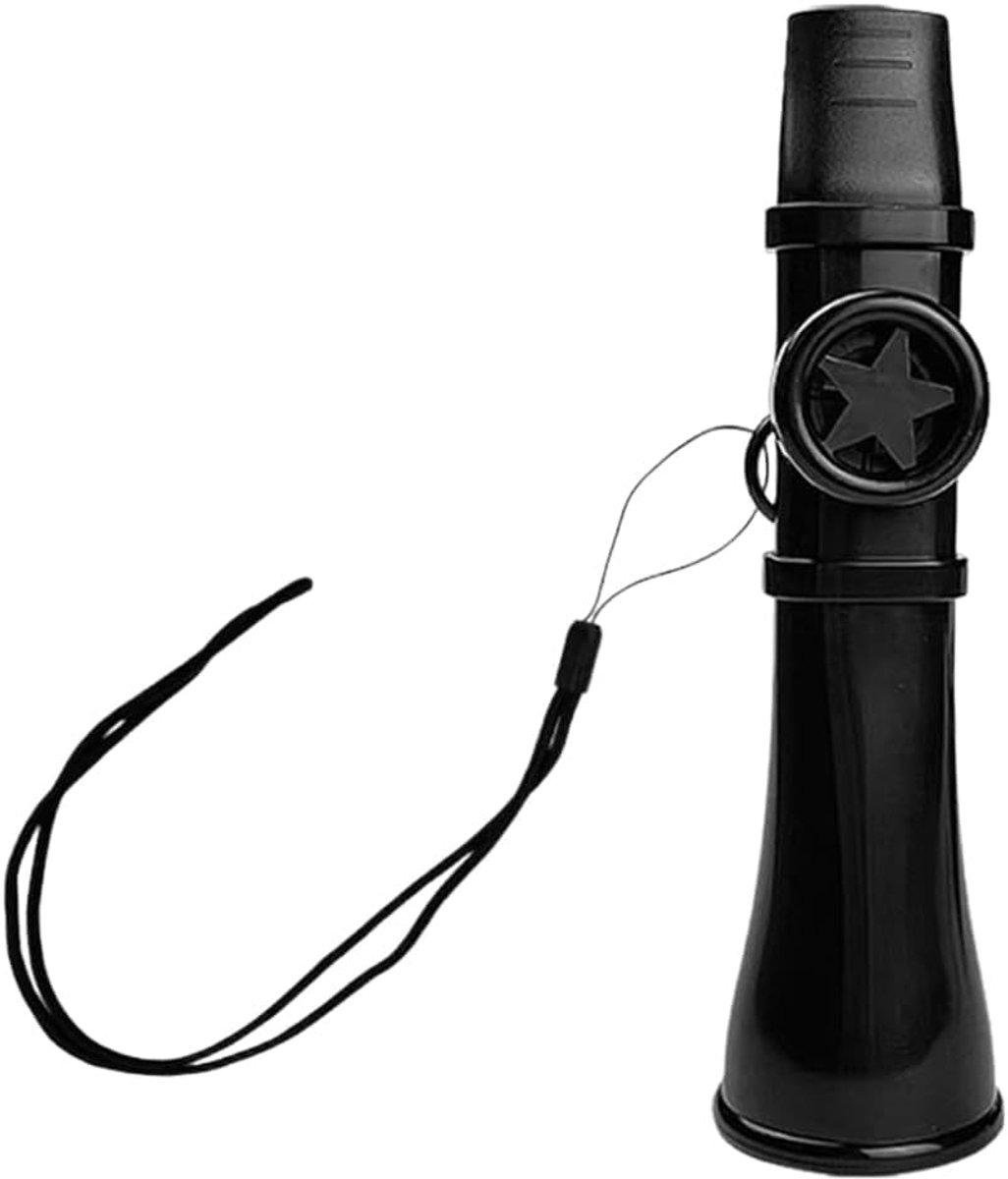 Kazoo muziekinstrument - zwart met snaar - onderhoudsvrij - ideaal voor beginners - ShopVlot