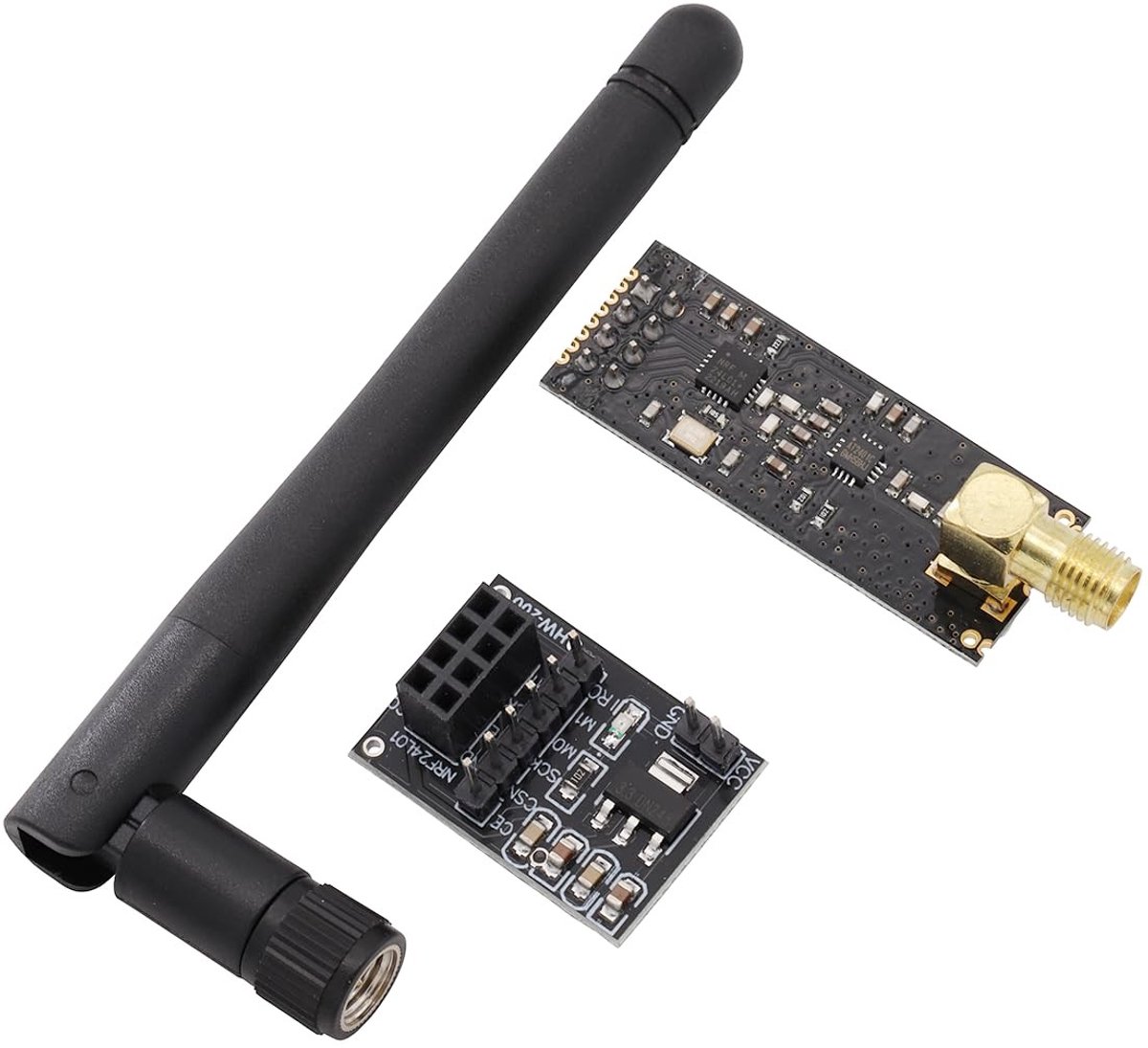Solidchoice - Draadloze RF Transceiver Module met Antenne - 2.4GHz Bereik tot 1100m