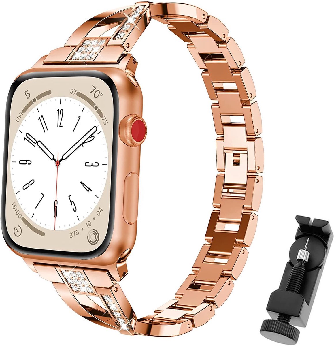 Solidchoice - Verstelbare Metaal Armband voor Apple Watch