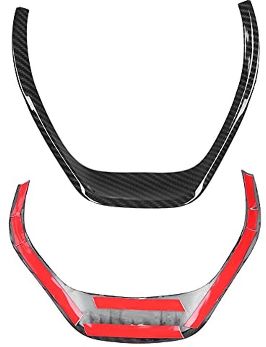 Wielframe Cover Trim Sticker, Koolstofvezel Stijl Auto Stuurwiel Decoratie Cover Trim voor 3 Serie F30 F31 F34 2013-2018
