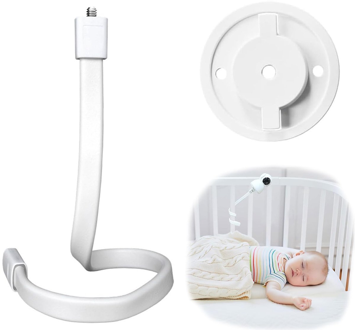 Solidchoice - Flexibele Beugel voor Baby Monitor met 1/4 Inch Schroeven