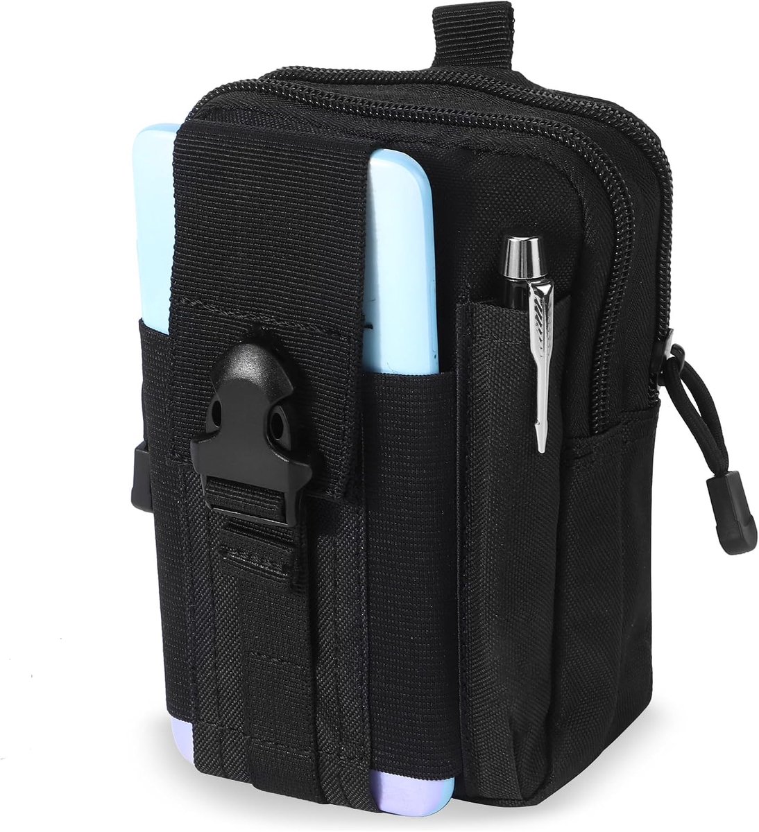 Tactische heuptas - compact 12x7x17,8 cm - 1000D nylon - waterdicht - ideaal voor wandelen - ShopVlot