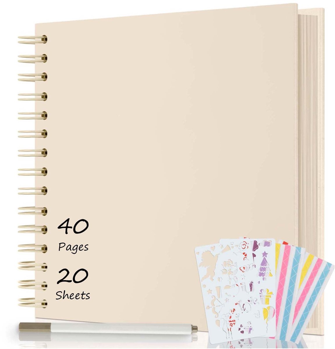 Solidchoice - DIY Fotoalbum 21x21cm met 40 Pagina's