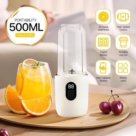 Solidchoice - Draagbare Smoothie Maker met 500ML Fles van Solidchoice — afbeelding 5