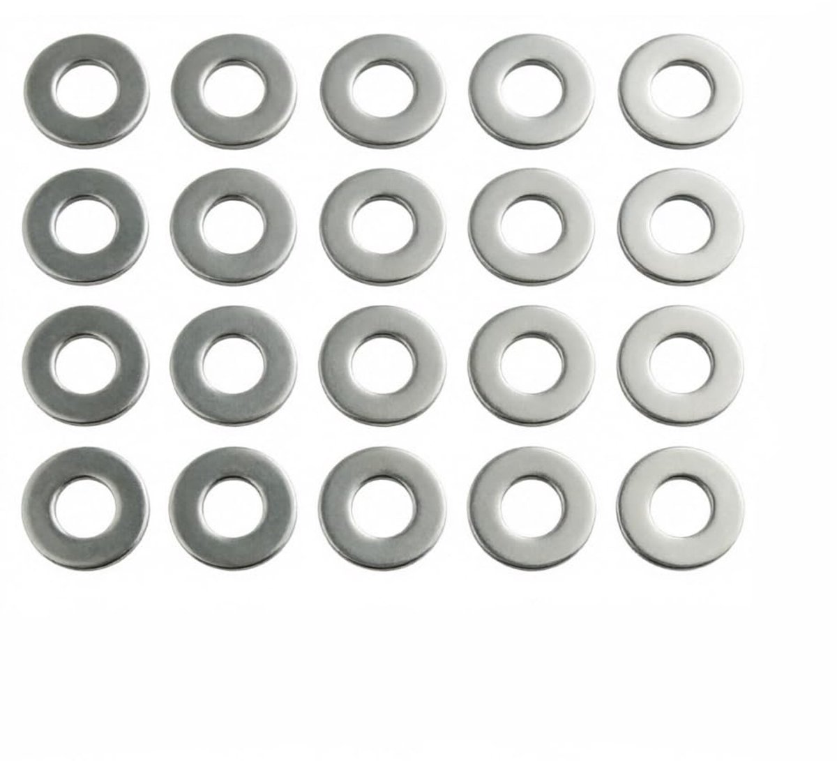 Ringen M12 x 30 x 2 mm - roestvrij staal - 20 stuks - optimale grip voor schroeven - ShopVlot
