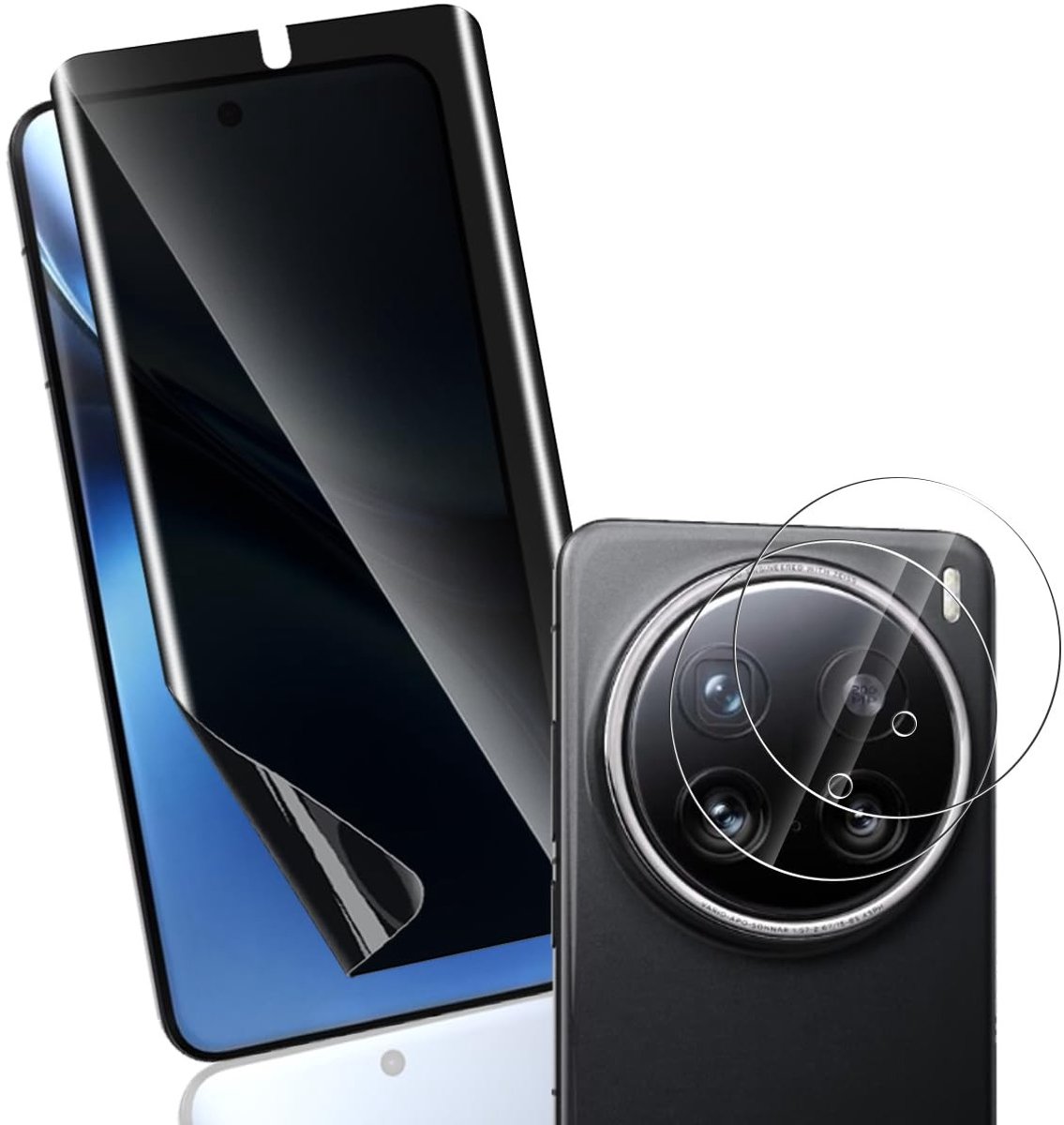 Solidchoice - Anti-Spion TPU Screen Protector en Camera Film voor VIVO X200 Pro