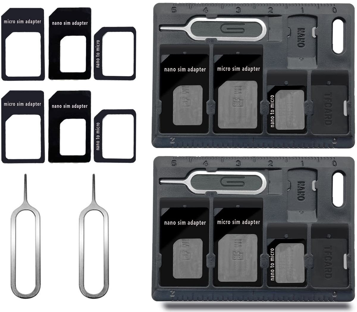 Solidchoice - Set van 2 SIM Kaarthouders met Eject Pins