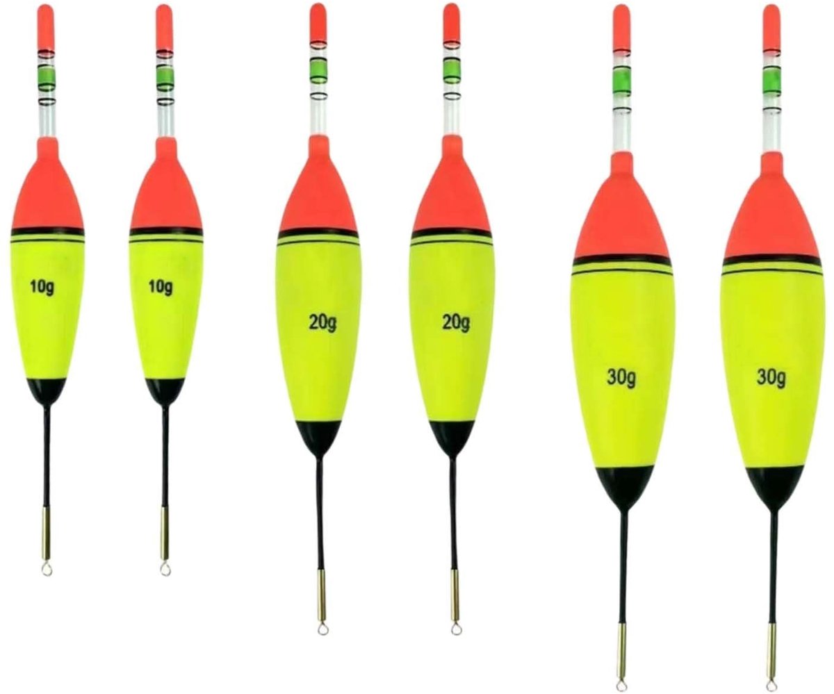 Solidchoice - Set van 6 Luminous Vissers Floats