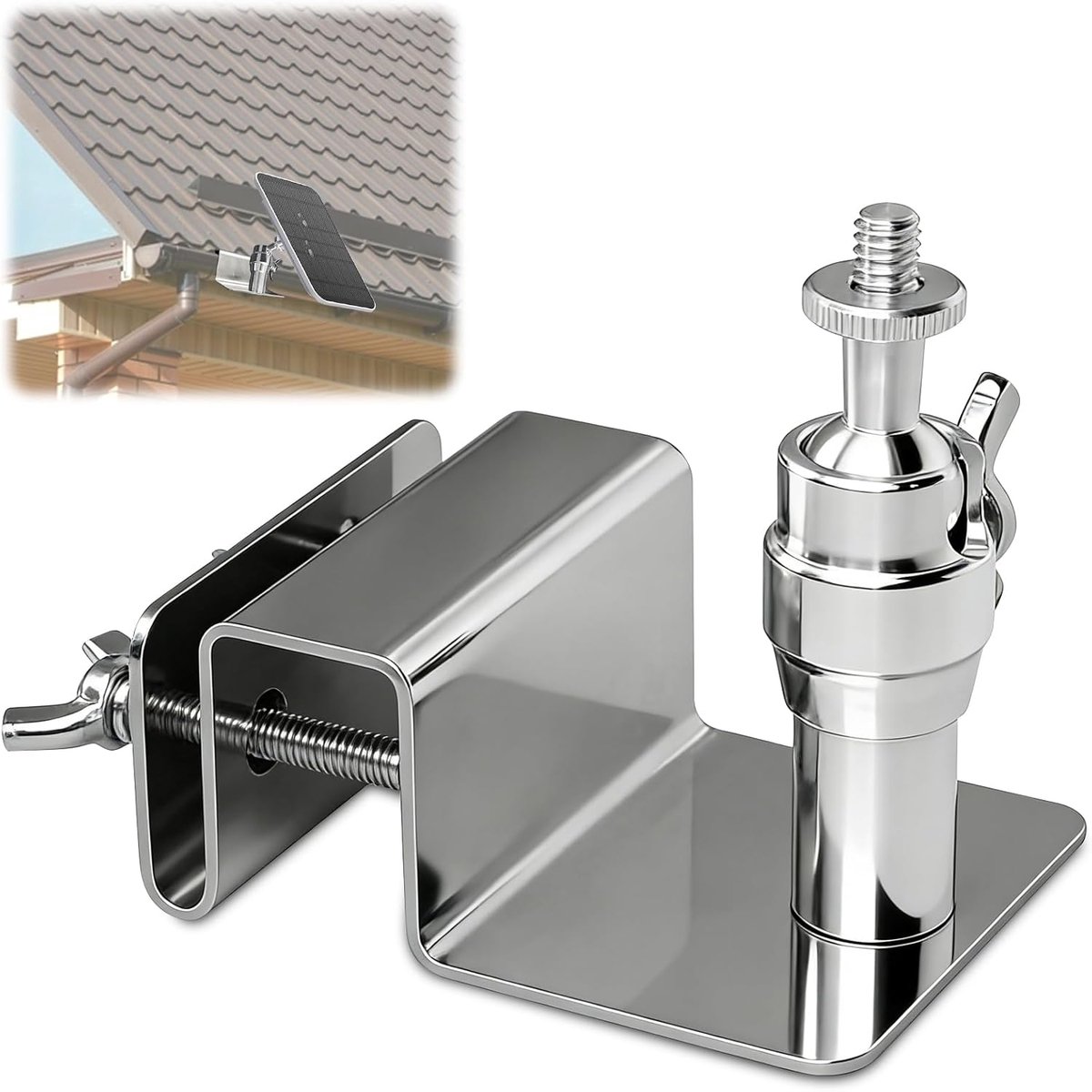 Zonnepaneelhouder voor Zonnepaneel, verstelbare montagebeugel voor zon, montage zonder boren, compatibel met de - ShopVlot