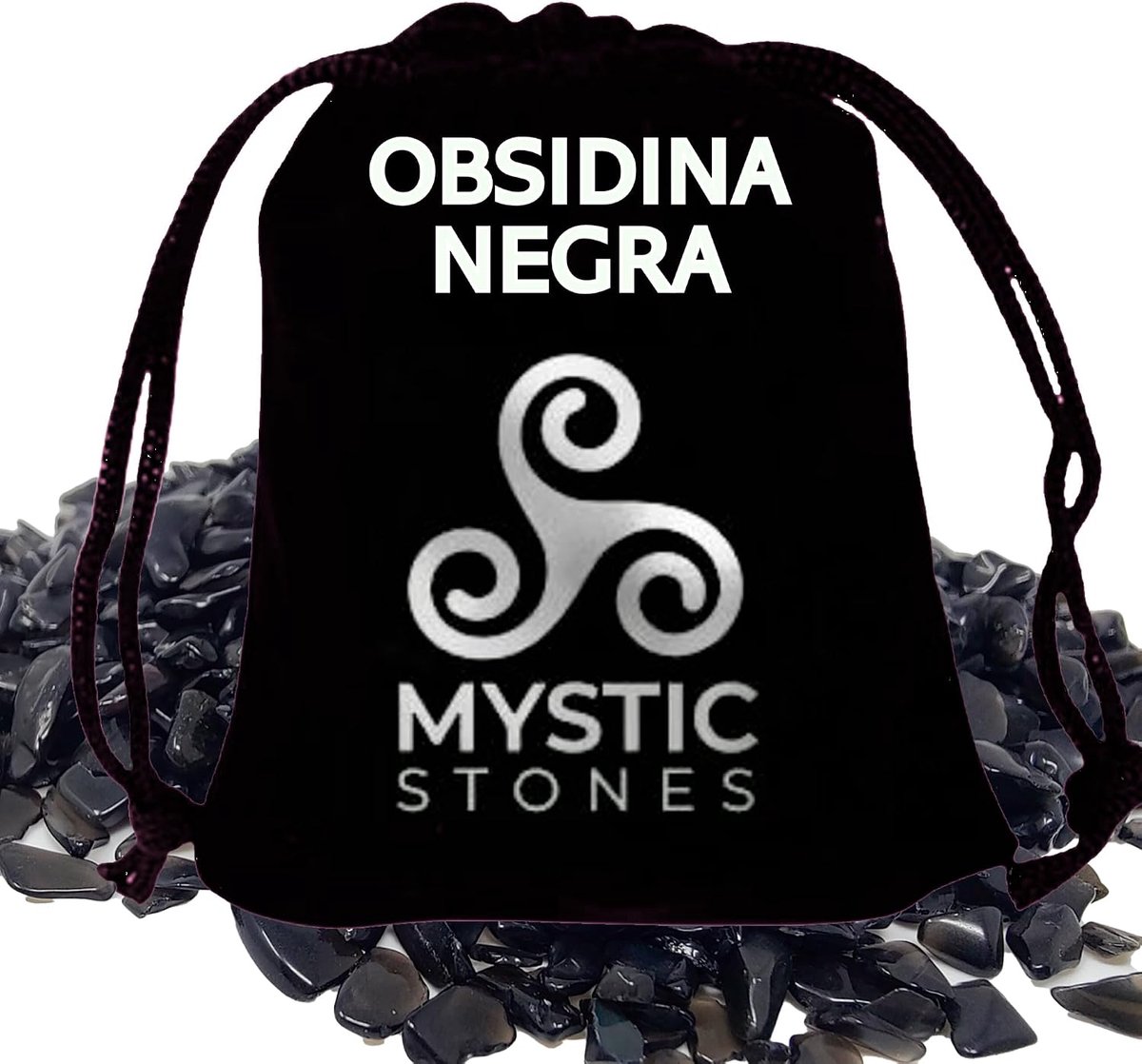 Essential Black Obsidian Natural Stone Mystical Stones - 160g - ShopVlot